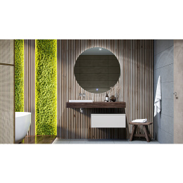 Velvex UNIQUE UNIT tpUNI.80.H27.Y-215 Тумба подвесная выс. 27, выдв. ящик, бежевый шёлк