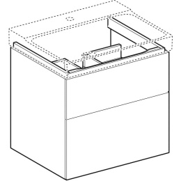 Geberit Xeno2 500.506.00.1 Тумба для раковины, с ящиками выдвижными