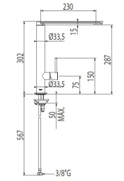 Фото Tres Max 06248801 Смеситель для раковины