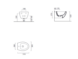 Фото Биде GSI Modo 776411 подвесное
