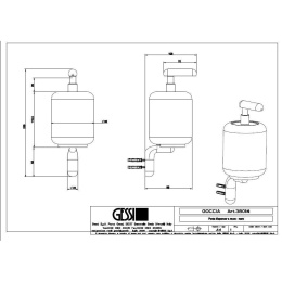Дозатор жидкого мыла Gessi Goccia (38014#031) черный, хром