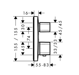 Гигиенический душ Hansgrohe Ecostat E (1570732129)