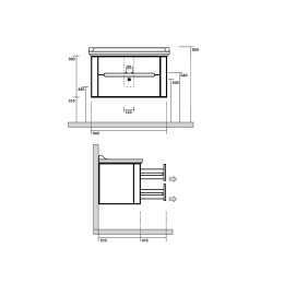 Фото Тумба под раковину Kerasan Waldorf 925530 bi vaniglia matt