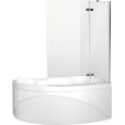 Шторка для ванны Aquanet Beta 2 NF7221-2 hinge R, прозрачное стекло