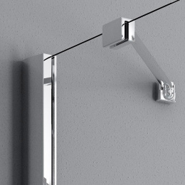 Душевая дверь в нишу Radaway Fuenta New DWJ 130 L профиль Хром стекло прозрачное 384017-01-01L