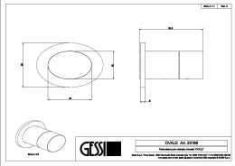 Фото Запорный вентиль Gessi Ovale (23166#031) хром
