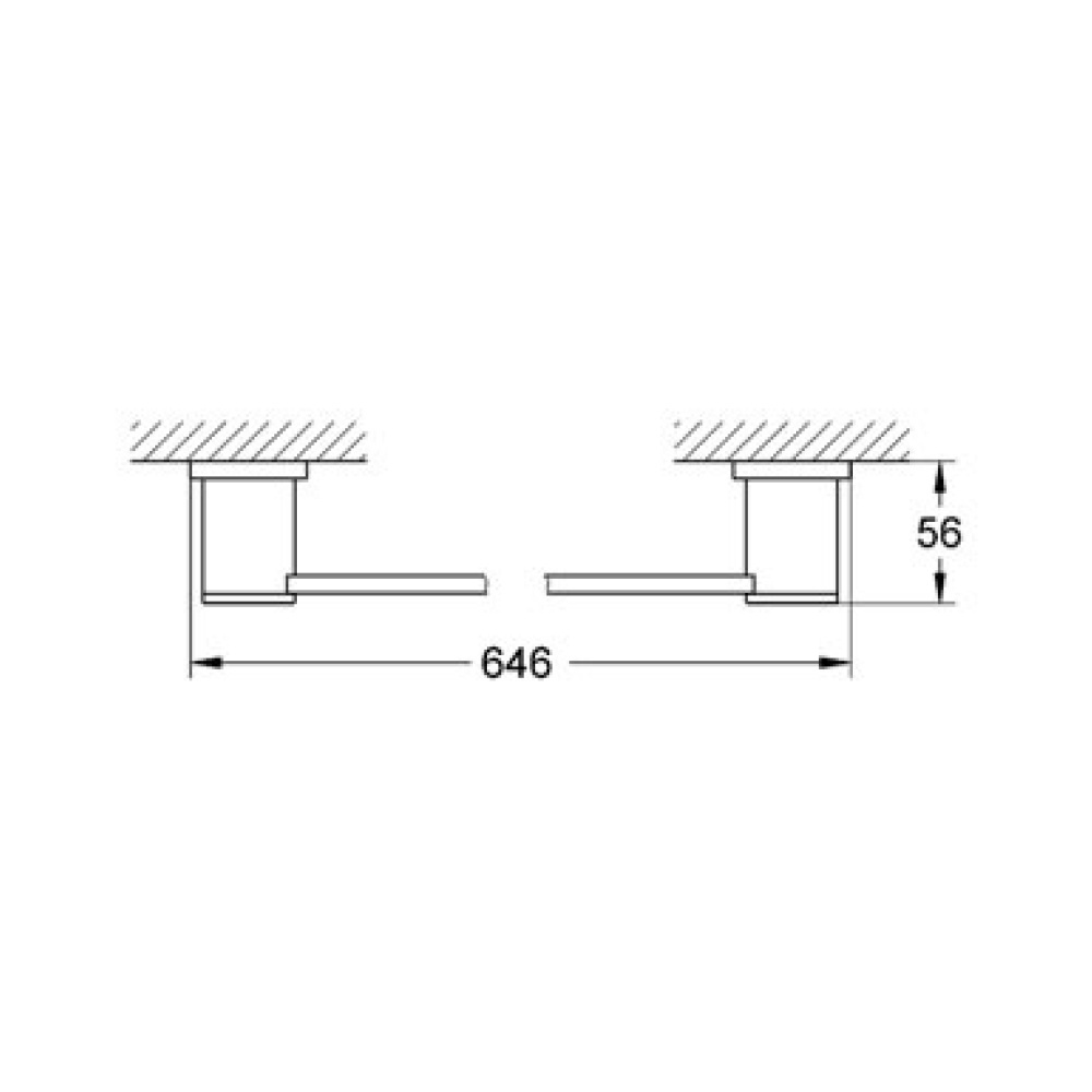 Grohe Allure 40341000 Держатель полотенца, широкий