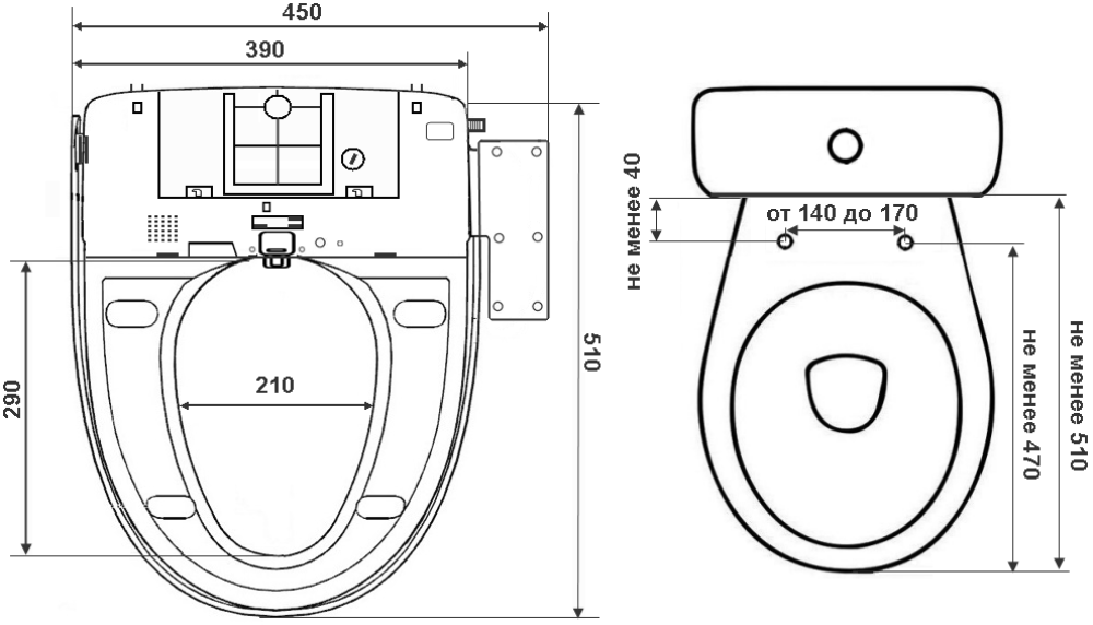 Фото Крышка-биде Timo TE-710 Белая с Микролифтом
