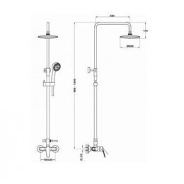Душевая система Teka MT Plus (462980200) хром