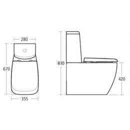 Напольный унитаз Ideal Standard Ventuno T321501 крышка микролифт