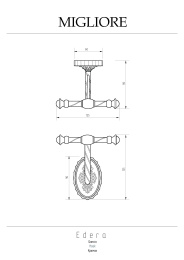 Фото Migliore Edera 16918 Крючок, хром