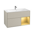 Villeroy Boch Finion G040HFHH Тумба под раковину 996х498 мм (gold matt/sand matt)