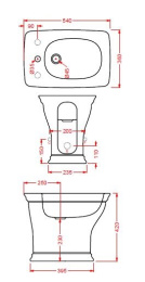 Фото Биде напольное ArtCeram Civitas (CIB002 34 00) серый