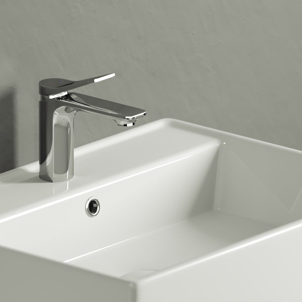 Фото Накладная раковина Ceramicanova Element CN6046 прямоугольная 59 см. с переливом