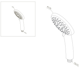 Ручной душ Am.Pm Like (F0280000) хром