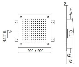 Фото Tres Showers 134951 Верхний душ