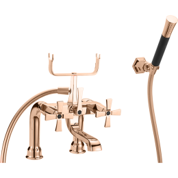 Фото Смеситель на борт ванны Cisal Cherie CX0000907E, черный