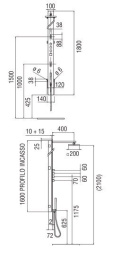 Фото NOBILI WE72200/20CR Душевая панель (хром)