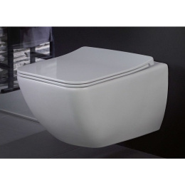 Подвесной унитаз Villeroy&Boch Legato 5663RSR1 безободковый, с крышкой сидением Slim Seat, с функцие