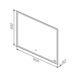 Зеркало с LED-подсветкой Am.Pm Spirit 2.0 (M71AMOX0801SA)