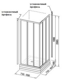 Душевой уголок Ravak Supernova (15V30102ZG), белый