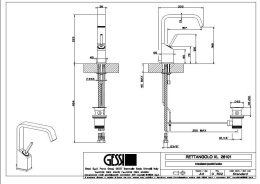 Смеситель для раковины Gessi Rettangolo (26101#031) хром