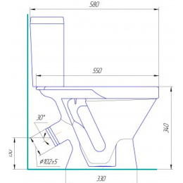 Унитаз-компакт 8397 ROSA 'ДЕТСКИЙ' цвет белый