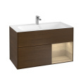 Villeroy Boch Finion G040PCGN Тумба под раковину 996х498 мм (oak veneer/walnut veneer)