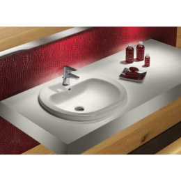 Раковина встраиваемая 56 см Roca Coral (327898000) белый