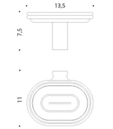 Мыльница подвесная Colombo Luna B0101.CR хром