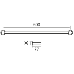 Фото Держатель полотенца Cisal Xion XI090100D1