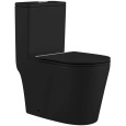 Унитаз напольный SantiLine (SL-5029MB) система смыва Tornado чёрный матовый
