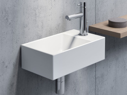 Фото Раковина GSI KUBE X 9484008 подвесная/накладная 40x23, бежевая матовая