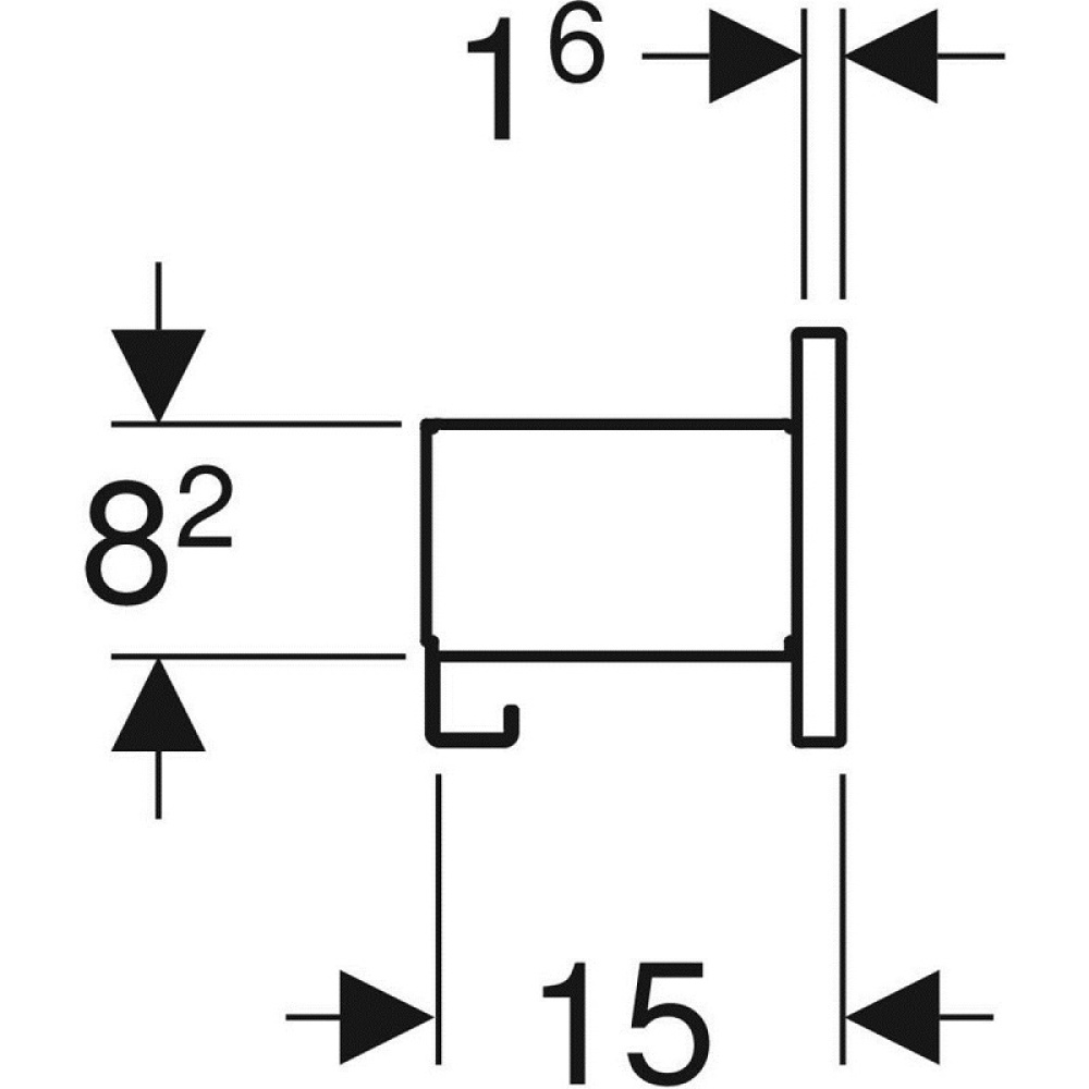 Geberit Smyle Square 500.362.JK.1 Полочка, мебельная