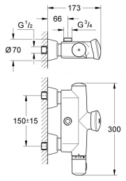 Фото Смеситель Grohe Eurodisc SЕ 36244000 для душа
