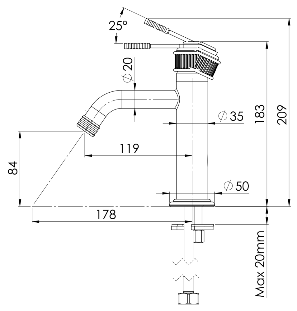 Фото Смеситель для раковины Remer Atelier AL12BO, белый матовый