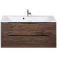 Тумба под раковину BelBagno Marino MARINO-1000-2C-SO-RW-P, 100 х 44,5 х 55 см, Rovere Moro