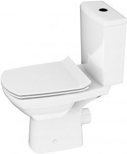 Компакт: CARINA NEW CLEAN ON 011 3/5,кр.дюр. slim lift,easy-off, белый, Сорт1  KO-CAR011-3/5-COn-S-D