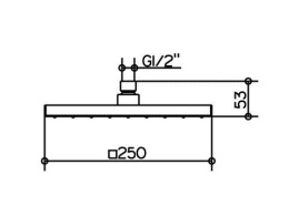 Фото Верхний душ Keuco 53086010100, хром