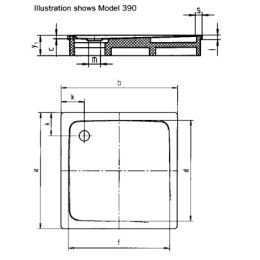 Поддон душевой Kaldewei Superplan Mod 390-2 90 x 90 x h12 cм, 446935000001 anti-slip