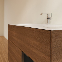 Villeroy Boch Finion G040PDGN Тумба под раковину 996х498 мм (black matt/walnut veneer)