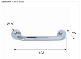 Фото Полотенцедержатель 40 см Remer RB440CR