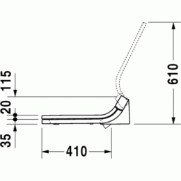 Электронная крышка-биде Duravit SensoWash Starck 610001002000300, белый