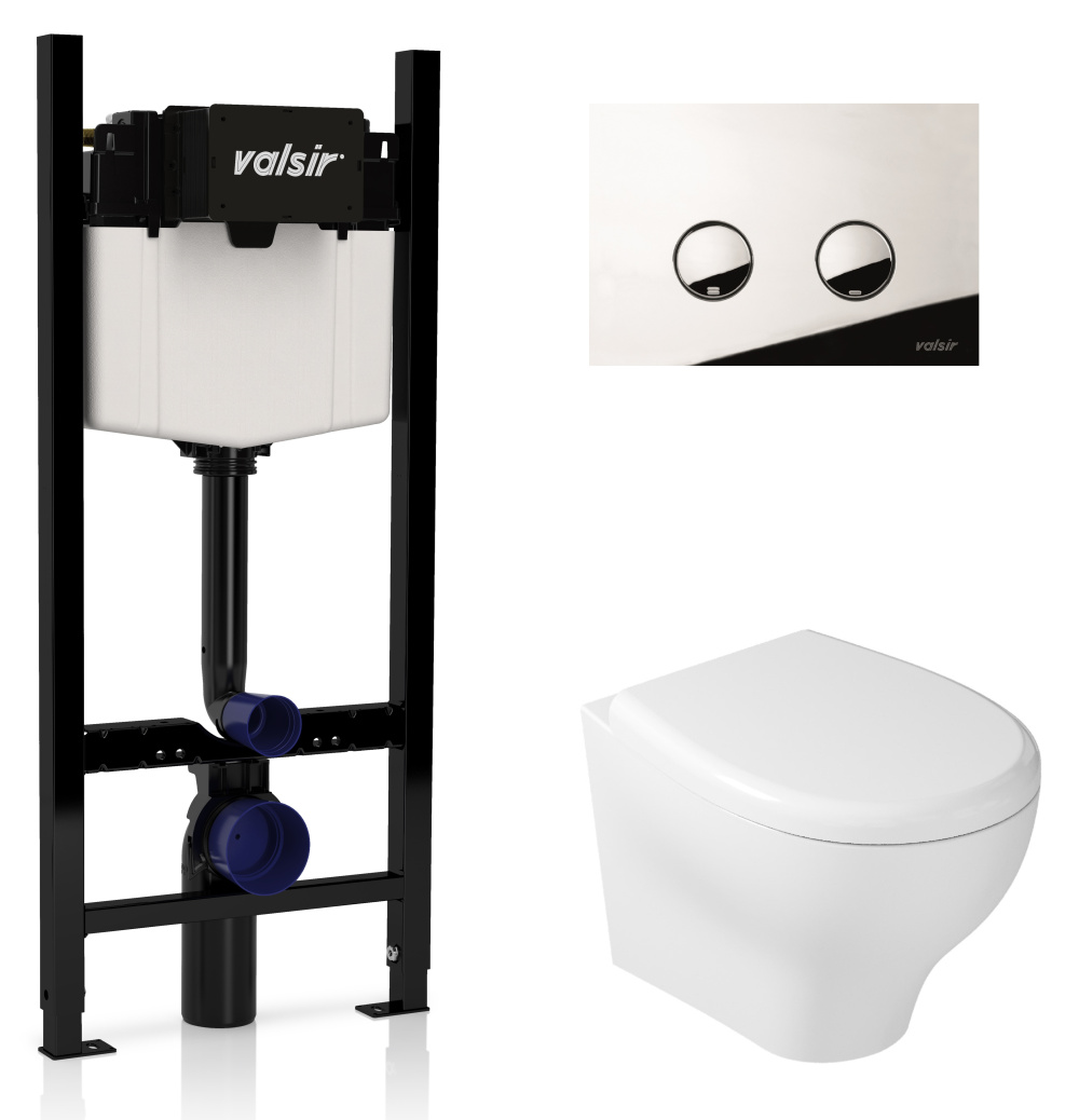 KIT VSCR 7212 Slim P4 Комплект инсталляции 4 в 1, WINNER S BLOCK VS0853202, унитаз EDEN 7212, крышка