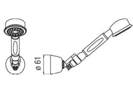 Душевой гарнитур Nobili (AD144/6CR)