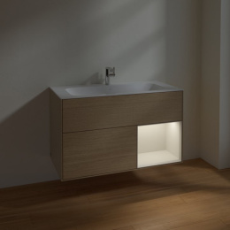 Villeroy Boch Finion F040GJPC Тумба под раковину 996х498 мм (light grey matt/oak veneer)