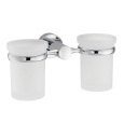 Стакан стеклянный с держателем WasserKRAFT Donau 9428D, двойной