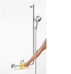 Фото Душевой набор 26326400 Hansgrohe Raindance Select S (белый, хром)