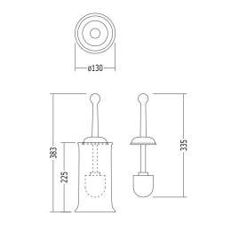 Фото Ершик напольный Devon & Devon New York (NY120CR)