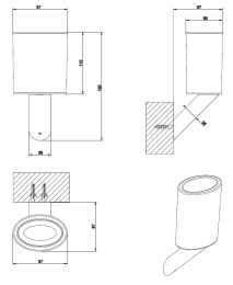 Фото Стакан с настенным держателем Gessi Ovale (25608#031) хром